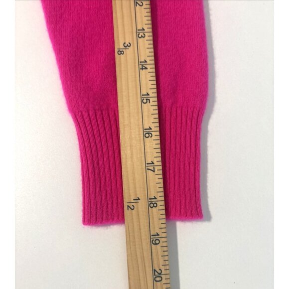 Aqua Cashmere Hot Pink Hoodie Sweater Size M Soft Pullover Long Sleeve Cozy - Picture 7 of 8